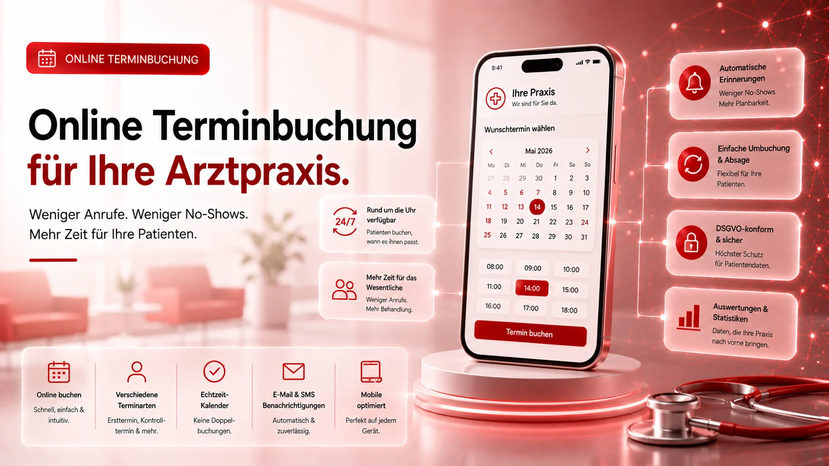 Online Terminbuchung Arztpraxis: Wie Praxen Buchung, Kommunikation und Abläufe digitalisieren