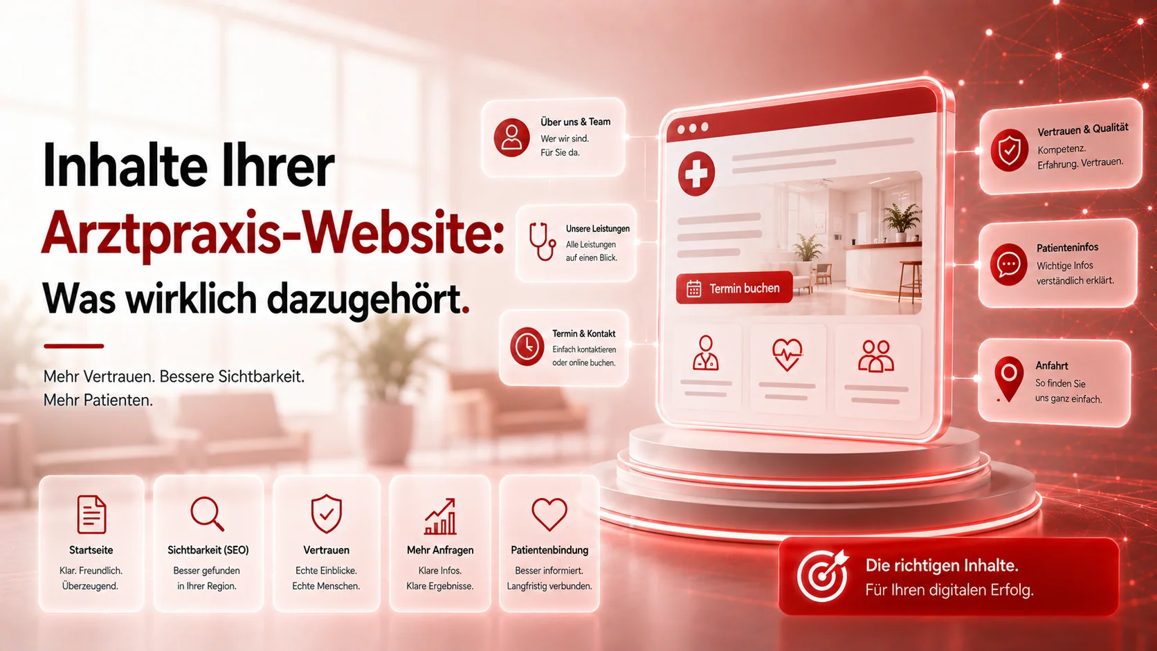 Inhalte Arztpraxis Website: Was auf jede Praxis-Homepage gehört